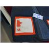 Image 2 : Hand Crafted Denim Vest with Orange Appique Pockets