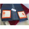 Image 3 : Hand Crafted Denim Vest with Orange Appique Pockets