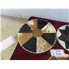 Image 2 : 3 Round Mats of Hide (1) 15 1/2'' Across (2) 12'' Across