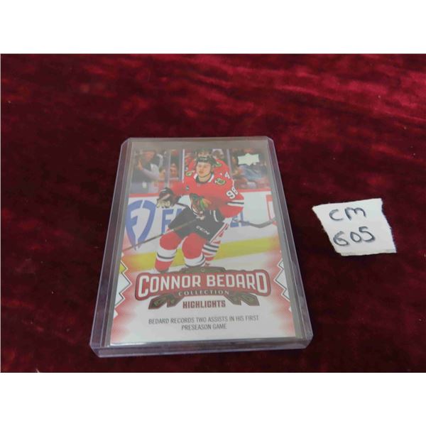 Connor Bedard 1st Pre Seasob Game Card