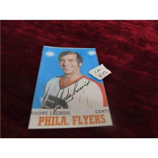 Signed Andre Lacroix 4x6 Photo