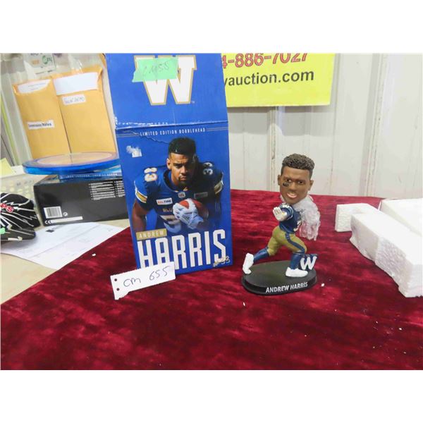 Andrew Harris Winnipeg Blue Bombers Bobble Head 