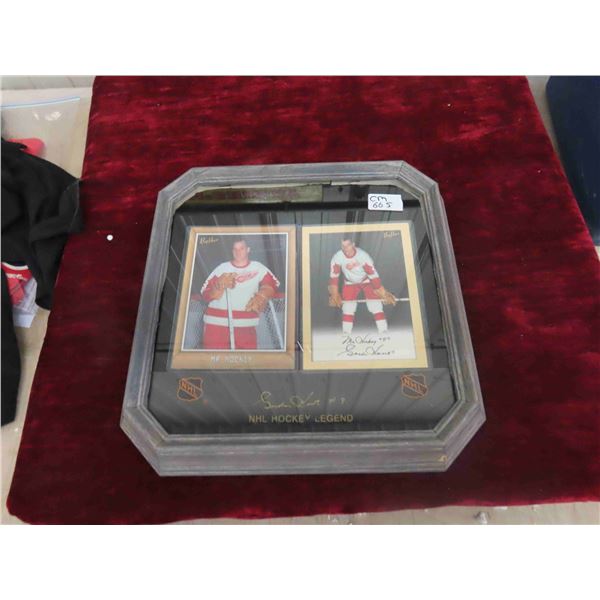 Framed Gordie Howe Beehive Pictures