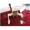 Image 3 : 4 Polished Brass Right Handed Door Handles 