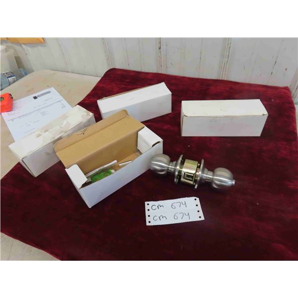 4 Stainless Steel Door Handles 