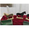Image 5 : Folk Art Wood Farm Toys , Horses, and Implements 