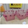 Image 2 : Baskets/Planters (Pink Measurements)  8'' x 11 1/2'' x 11 1/2'' 