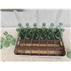 Image 3 : Metal Embossed 24 Coke Bottle Carrier Complete with 24 Coke Bottles 