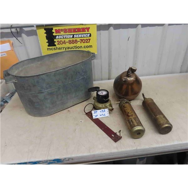 Fire Extinguisher , Neptune Gallon Gauge , Wall Mount Galvanized Boiler 