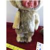 Image 3 : Inuit Doll in Seal Hide Outfit Hand Crafted 12'' Tall , Seal Hided Seal 