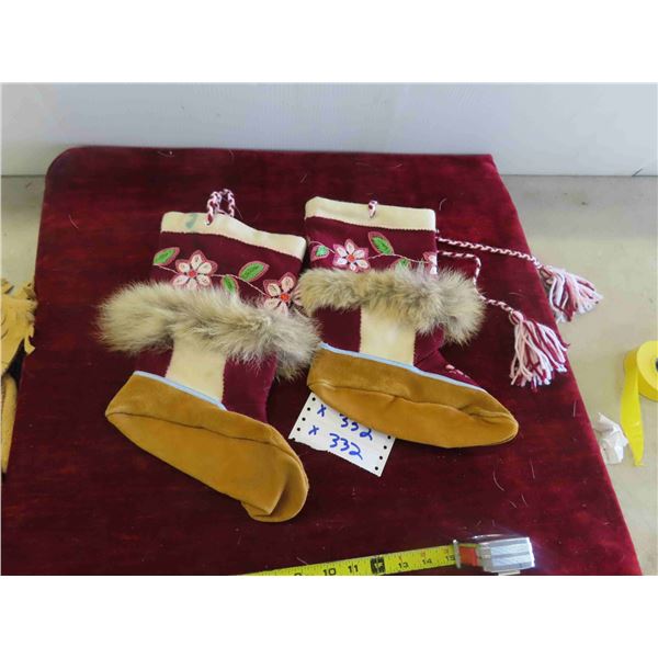 Inuit Hand Crafted Mukluks - Never Worn 