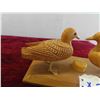 Image 8 : 3 Wood Carved Displays of Dog Sleigh and Birds 