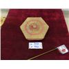Image 1 : Hand Crafted from Sweet Grass Covered Trinklet Box  9'' Across