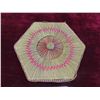 Image 2 : Hand Crafted from Sweet Grass Covered Trinklet Box  9'' Across