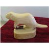 Image 3 : 4 Wood Carvings of Bears and Otters - Largest is 12'' Long - 3 are Good , 1 is