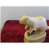 Image 4 : 4 Wood Carvings of Bears and Otters - Largest is 12'' Long - 3 are Good , 1 is