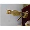 Image 2 : 4 Wood Carvings of Owls Largest is 13'' Tall 