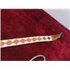 Image 2 : Leather Beaded Head Band 'Inuvik N.W.T' , Rope Necklace with Beaded 