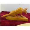 Image 2 : 4 Hand Crafted Wood Carvings : Bear 7'' Tall , Wolf 8'' Long , Seal 10'' Long ,