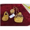 Image 1 : Leather Purse, Mini Leather Purse, Birch Covered Basket - All Hand Crafted 