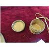 Image 9 : Leather Purse, Mini Leather Purse, Birch Covered Basket - All Hand Crafted 
