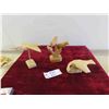 Image 1 : 3 Hand Carved Birds - Largest is 7'' x 10'' x 7'' 