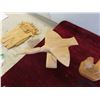 Image 3 : 3 Hand Carved Birds - Largest is 7'' x 10'' x 7'' 