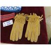 Image 2 : Knitted Touque, Sash, Leather Hide Gloves - All Hand Crafted 
