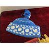Image 7 : Knitted Touque, Sash, Leather Hide Gloves - All Hand Crafted 