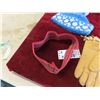 Image 8 : Knitted Touque, Sash, Leather Hide Gloves - All Hand Crafted 