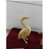 Image 2 : 4 Wood Carved Birds Largest is 12'' , Cabin Candle Holder 