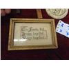 Image 10 : Religious Chalkware Jesus , Cross Displays , Framed Slogan 