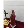 Image 3 : Religious Chalkware Jesus , Cross Displays , Framed Slogan 