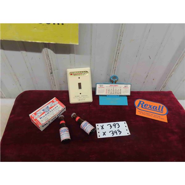 Budweiser Salt and Pepper with Box , Light Switch Cover 'Bruno Motors' with