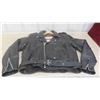 Image 4 : Black Leather Motorcycle Jacket Size 44