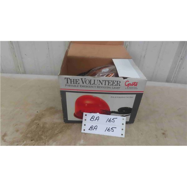 New in Box Portable Emergency Revolving Light 12V