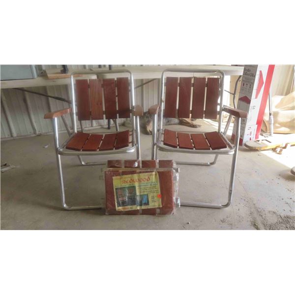 2 Cedar Chairs 