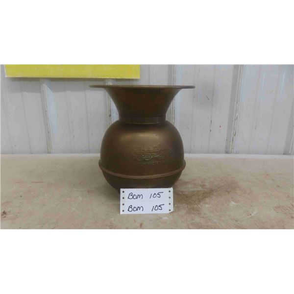 Union Pacific RR Brass Spittoon 