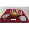 Image 1 : 6 Willow Tree Dolls Tallest is 5 3/4'' , 2 Trinklet Boxes Very Old , 1 