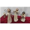 Image 2 : 6 Willow Tree Dolls Tallest is 5 3/4'' , 2 Trinklet Boxes Very Old , 1 