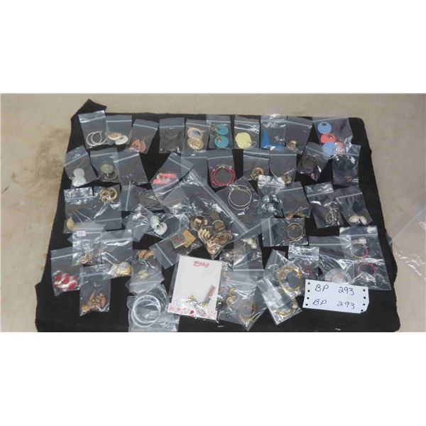 55 Pairs of Pierced Earrings Includes New Coca Cola Earrings