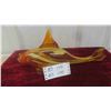 Image 1 : Orange Blown Glass Fish 16''L x 7 3/4''T