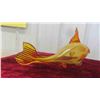 Image 3 : Orange Blown Glass Fish 16''L x 7 3/4''T
