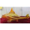 Image 4 : Orange Blown Glass Fish 16''L x 7 3/4''T