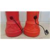 Image 3 : 2 Noel Candle Blow Molds 37 1/2'' Tall 