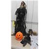 Image 1 : Halloween Décor : 10'' Tall Jack-O-Lantern Blow Mold, Hanging