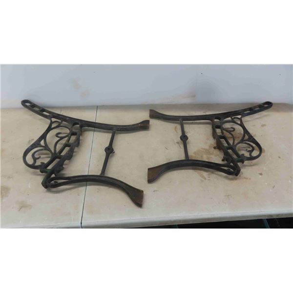 2 Cast Bench Sides 