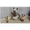 Image 2 : Knick Knacks : Cat Figurines, Tea Pot, Thermometer & More - Largest 