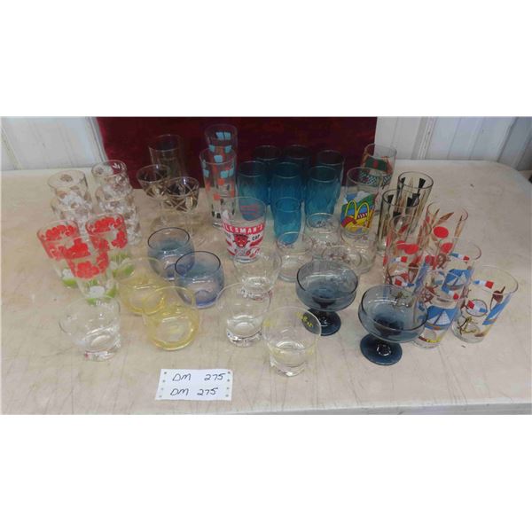 Assortment of Glasses : Vintage, McDonalds, Logo & Others 