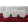 Image 2 : 6 Vintage Heat Proof Moon Glow White Pearlized Coffee Mugs 